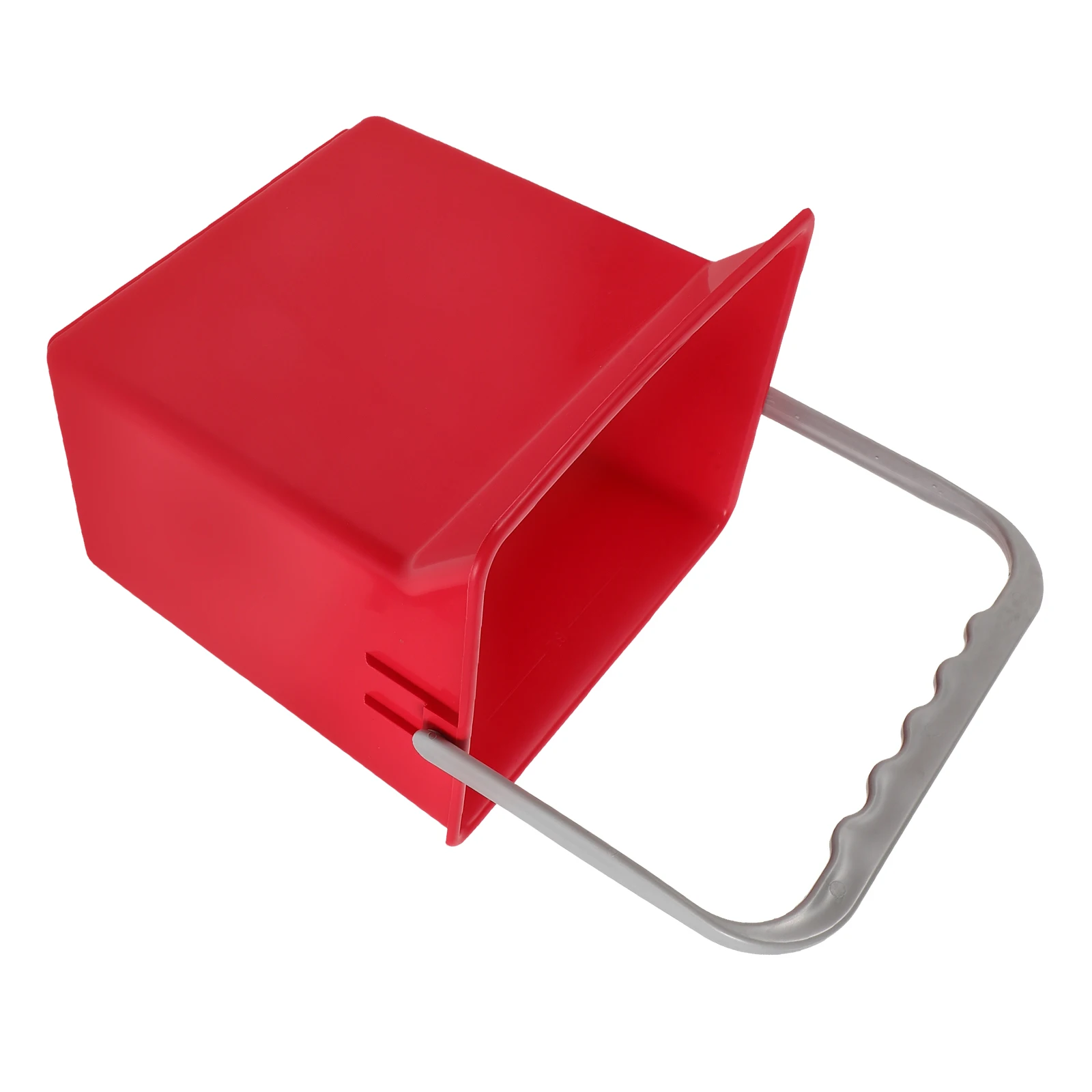

Trash Can Cart with Scale Large Capacity Plastic Bucket for Home Office Car Use Utility Bucket with Spout Red
