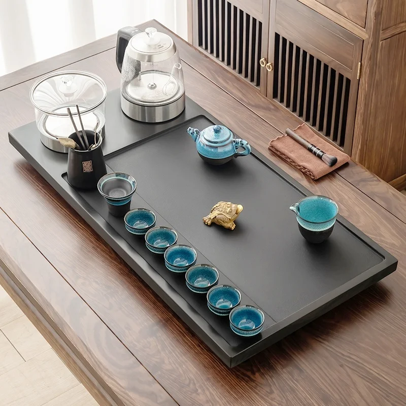 ^Kitchen Hospitality Tea Tray Serving Luxury Decorative Accessories Stone Chinese Tea Tray Living Room Bandejas Home Decorationg