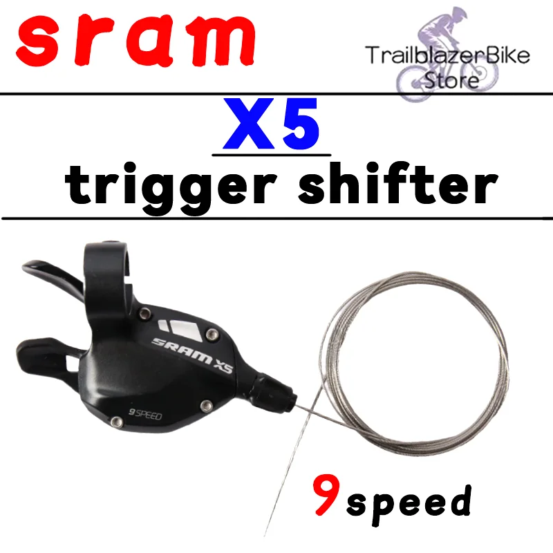 sram X5 9 speed Folding / MTB Bike Kit Trigger Shifter