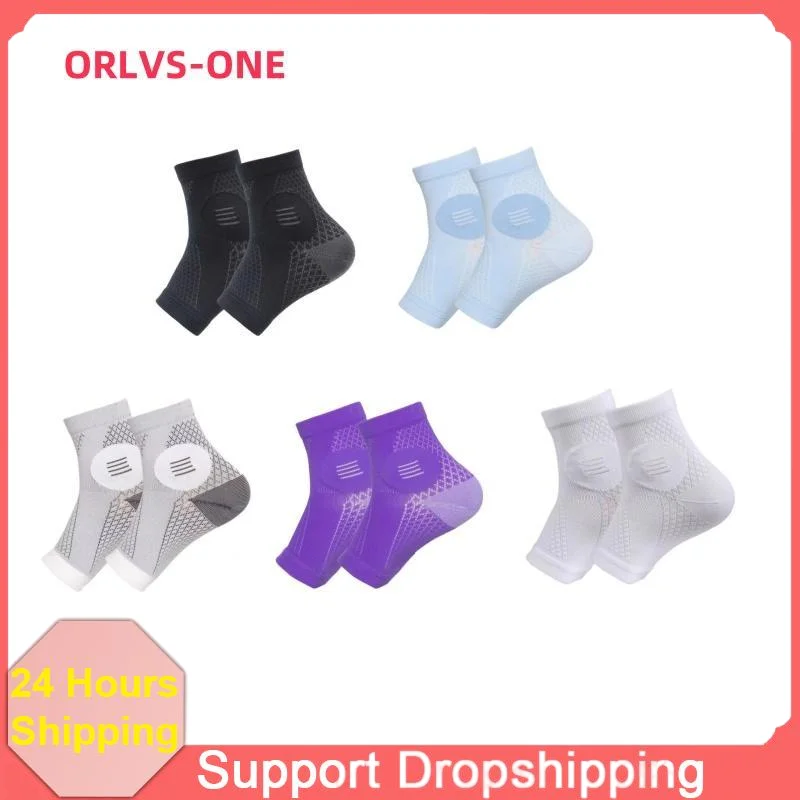 

1 пара компрессионных носков, успокаивающие носки до щиколотки, носки для нейропатии для мужчин и женщин, удобные дышащие носки для подошвенного фасциита