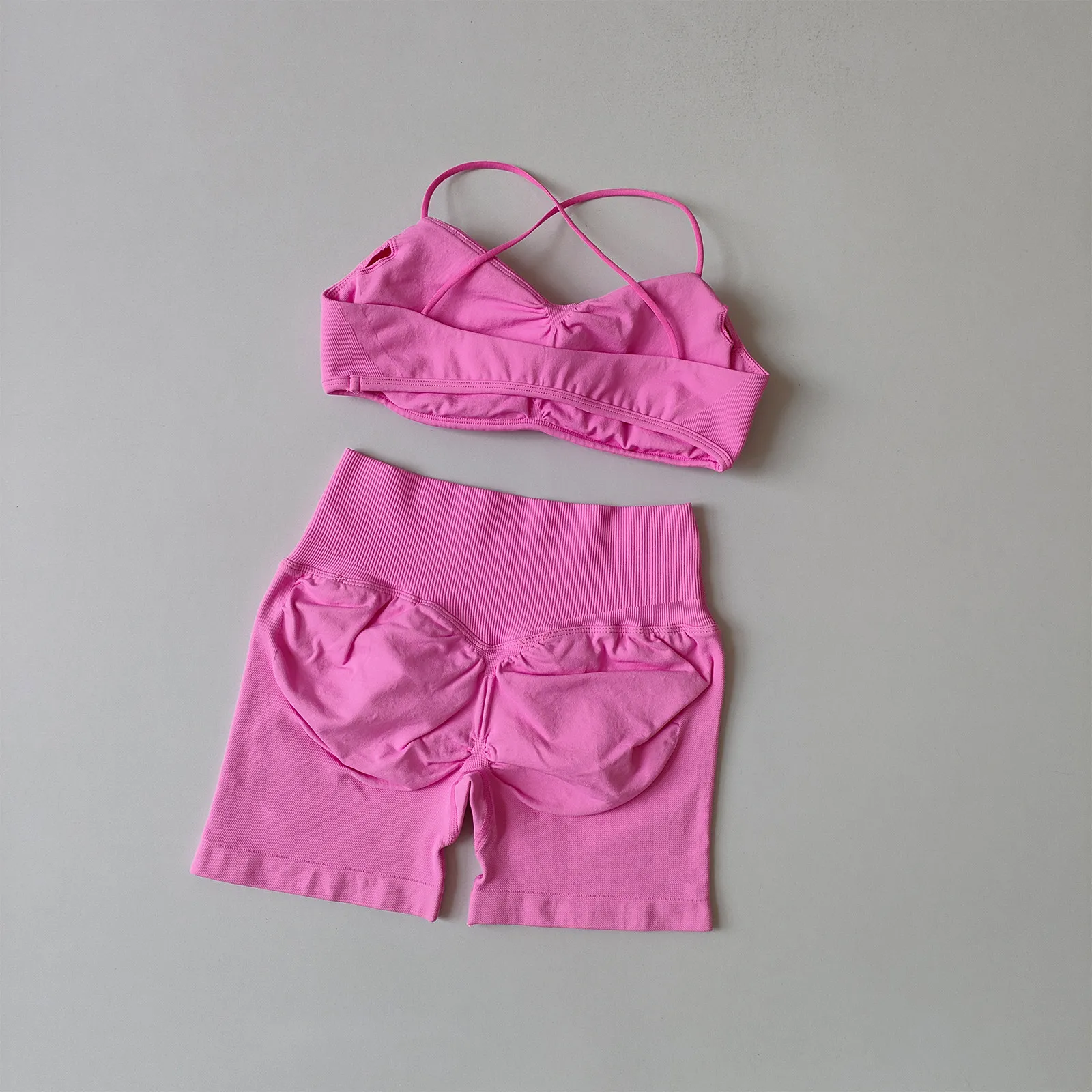 Pilates Yoga Combo - Sommerliches nahtloses Sportset für Damen: Fitness-Yoga-Anzug
