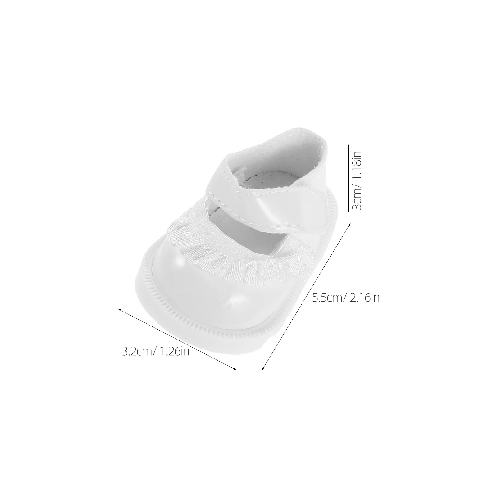 2Pairs Miniatuur Schoenveter Trim Vervanging Schoenen voor 20cm Pasgeboren Meisje Dress Up Accessoires Mini Scène Props Schoenen Speelgoed voor