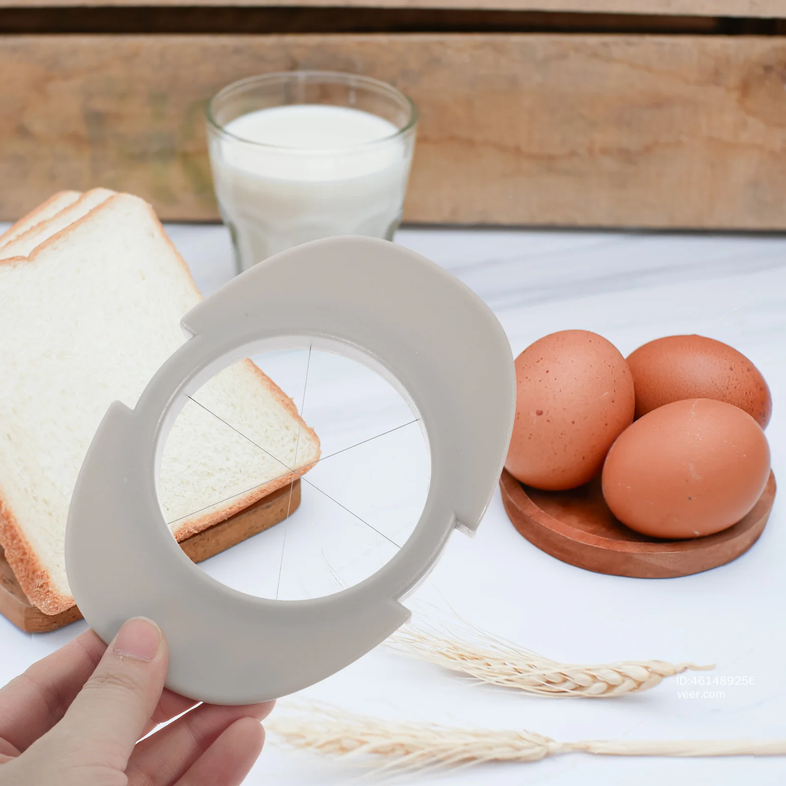 

3 in 1 Egg Slicer Stainless Steel and Silicone Kitchen Tool for Slicing Wedge Half Eggs Smoothly Easy to Use Clean