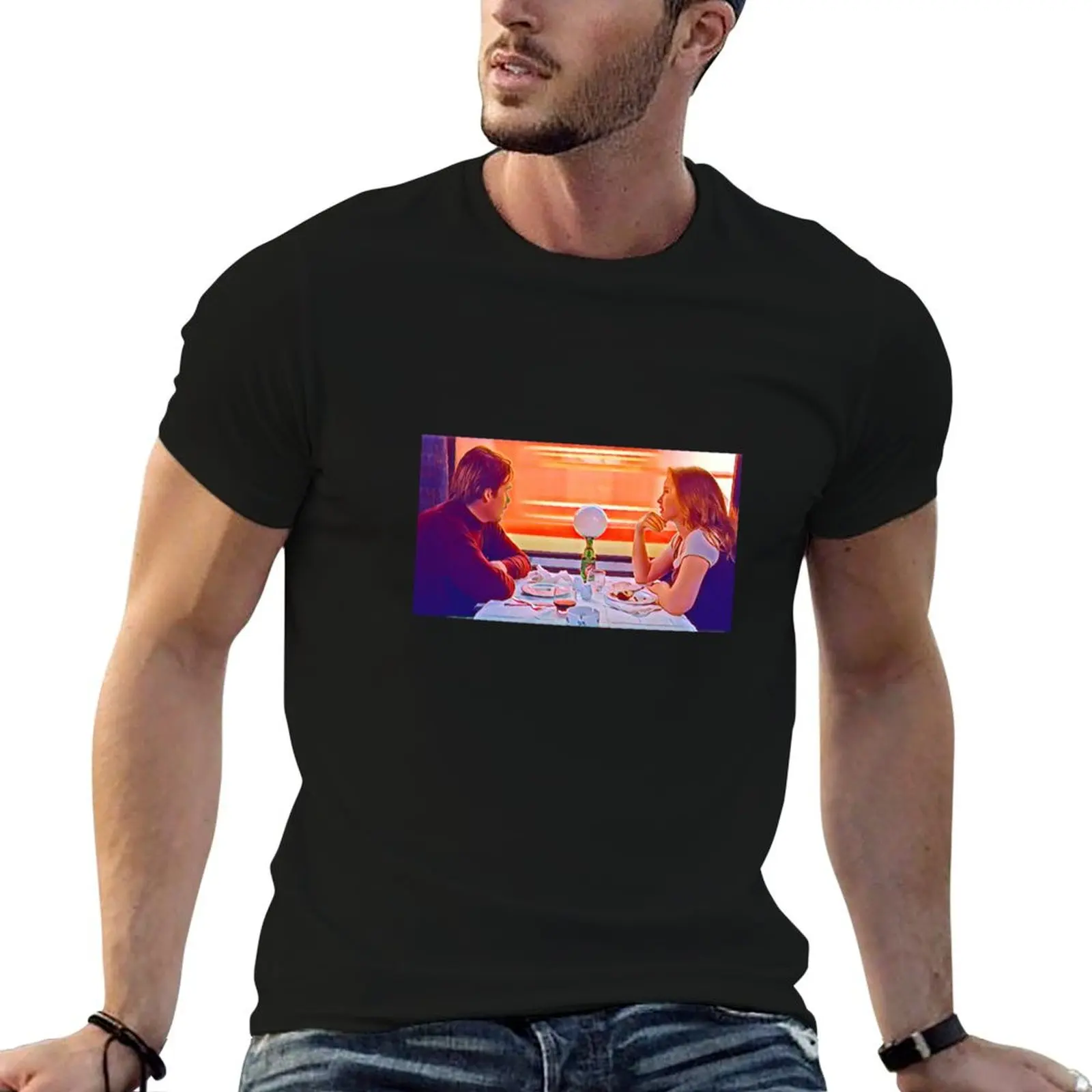 Camiseta BEFORE SUNRISE, camiseta negra de algodón lisa para hombre, paquete de camisetas de algodón para hombre, camiseta 100% algodón, paquete de camisetas.