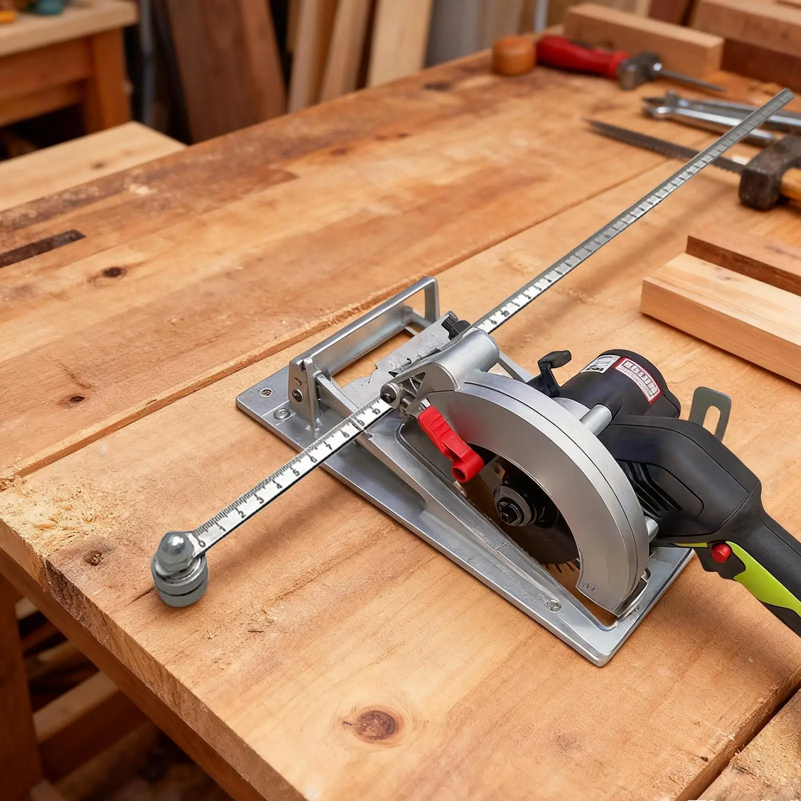Positioning Calipers for Precise Measurements Easy Wood Cutting Precision Cutting Guide for Circular Saws Adjustable Guide Rail