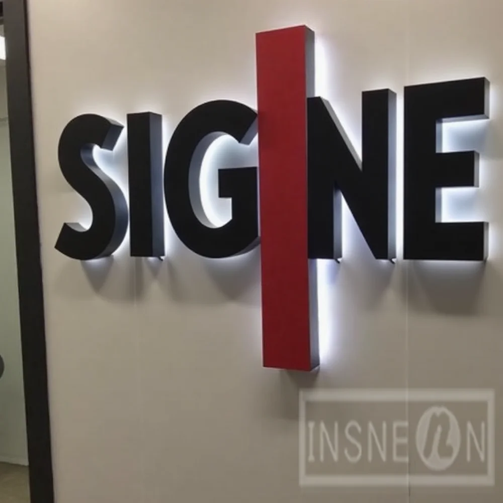 

Custom 3D LED Backlit Letters Sign Illuminated for Outdoor Business Storefront Waterproof Advertising Light Up Signage