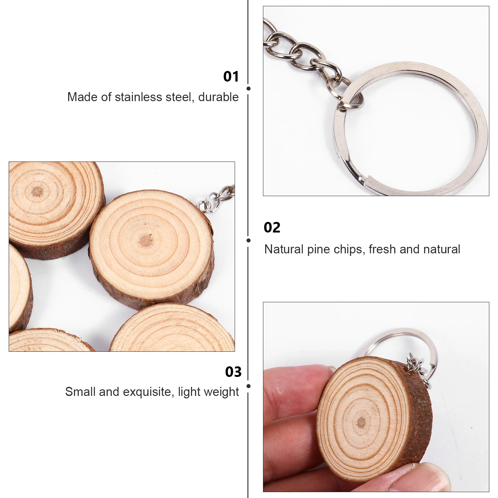 

12 Pcs Keychains H Delicate Keychains Painted Round Shape DIY Decorative Keyring Creative nament Sewing Accessories