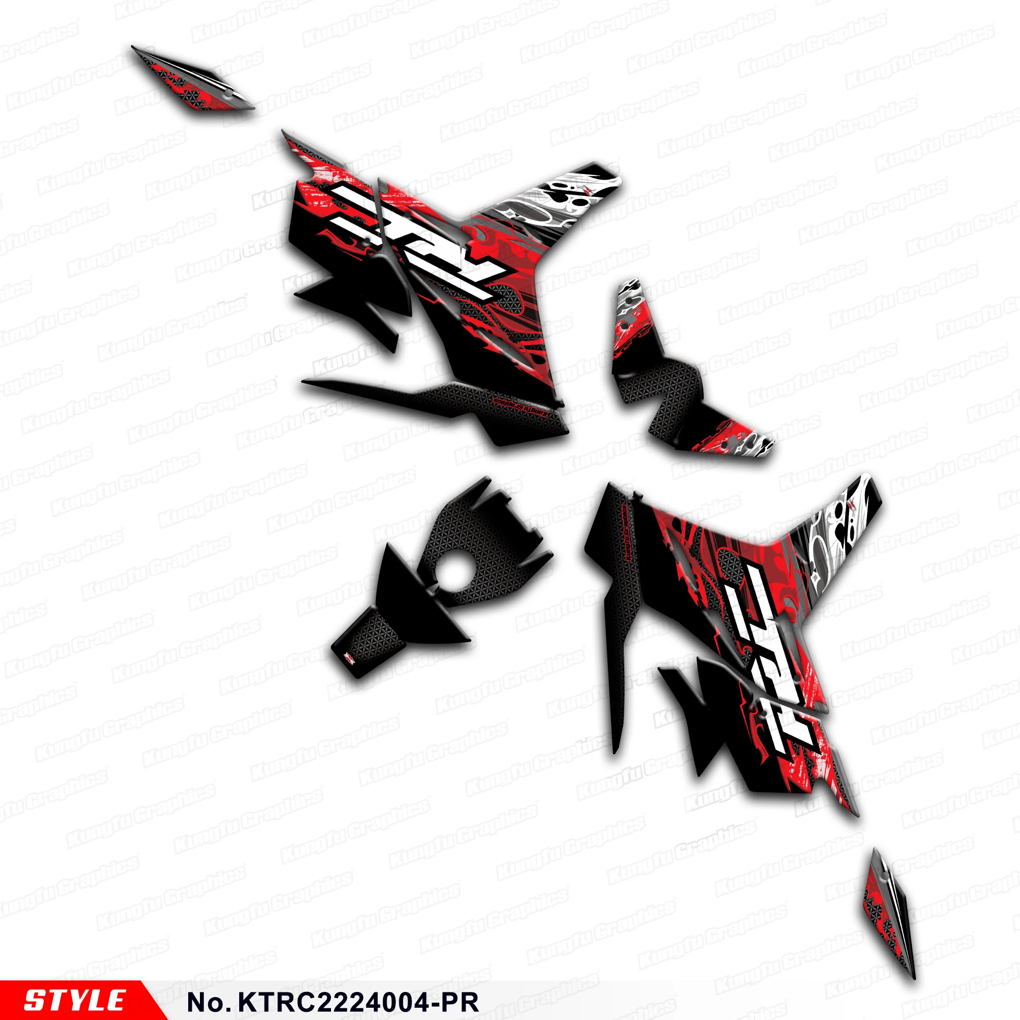 

JY RACING Stickers Motorcycle Decals for KTM RC 125 RC200 RC 390 2022 2023 2024,Restyle, KTRC2224004-PR