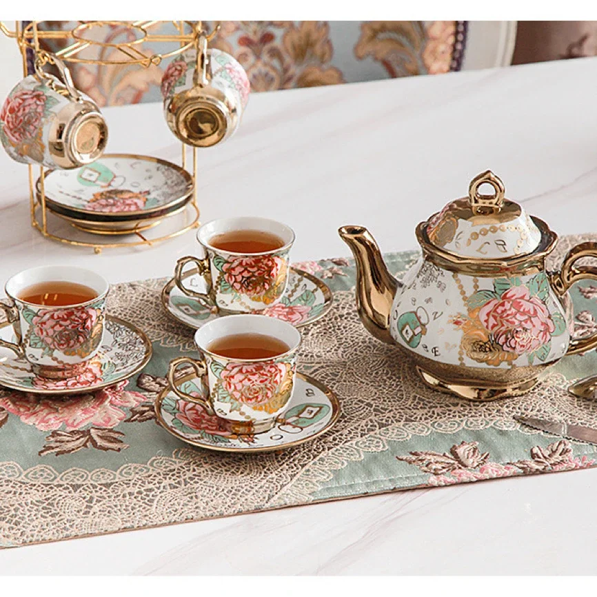 

# Deluxe 13pcs Ceramic Coffee Cup Teapot And Ceramic Tea Coffee Cup Coffee Cup Teapot Set #