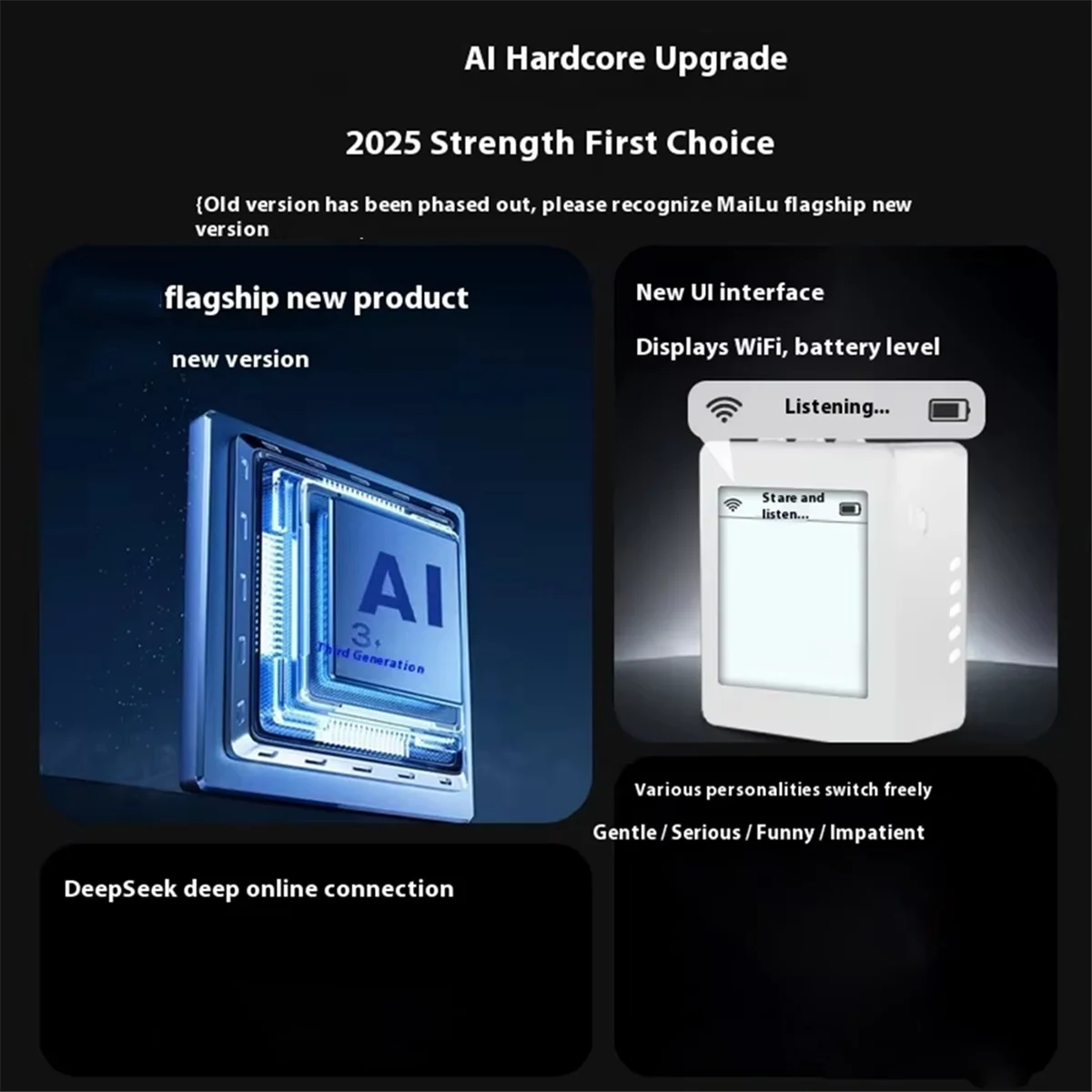 

2025+ For Xiaozhi Ai Voice Robot Intelligent Dialogue Conversation Encryption Personality Role Ai Companion Kids Gift