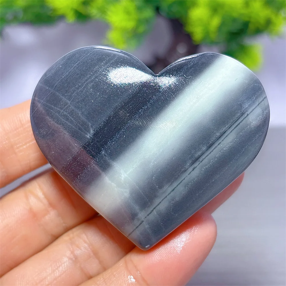 Taiji Stone Heart Natural Crystal Lucky Quartz Stone Garden Reiki Gifts Healing Energy Love Home Decoritem Room Decor