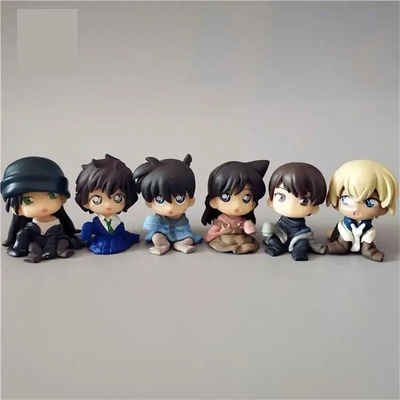 Anime Detective Conan Figure Gasha Scotch Shinichi Kudo Toru Amuro Masumi Sera Toys Kawaii Pvc Model Doll Ornaments Gifts