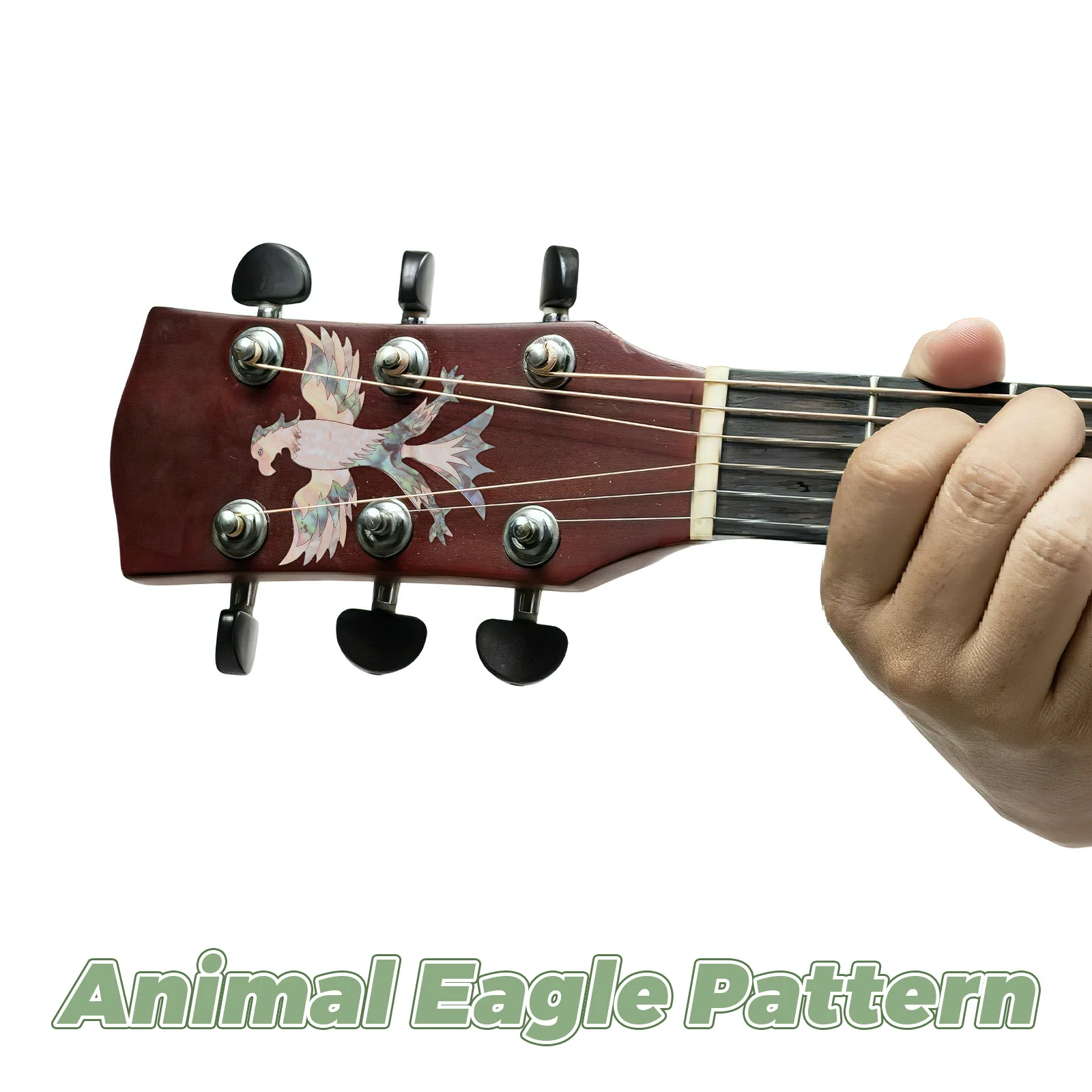 ملصق غيتار هيادستوك DIY على شكل نسر حيوان متين من مادة PVC لوحة جيتار قابلة للإزالة وسهلة الاستخدام ملصق ذاتي اللصق