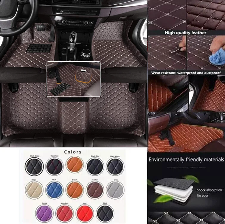 

Автомобильные коврики на заказ для Acura MDX 2006-2023 лет, автомобильные ковры из искусственной кожи, водонепроницаемые коврики для ног