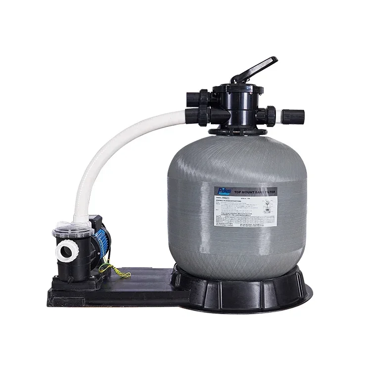 Swimming Fiberglass Combo 6-way Muliport Value filtration combo system Sand Filter With Pump Pool Sand Filter