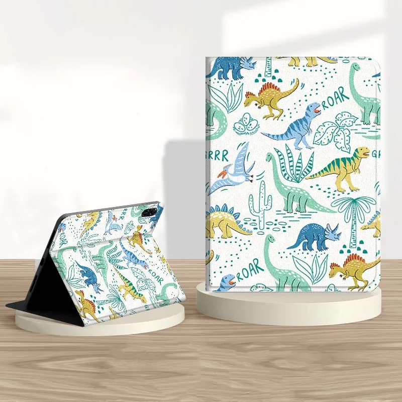 Colorful Cartoon Dinosaur Tablet Case For Honor Tab Pad 6 7 8 9 X8 V7 V8 X9 13 X8a X9a Pro 10 Magic GT GT2 10.1 13.3 Inch