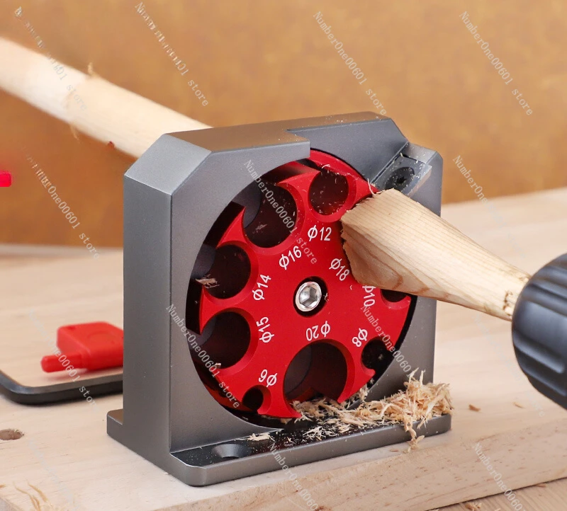 Wooden Stick Rounder, Square Bar Rounder, Magic Tool, Electric Drill Rounder, Auxiliary Round Wood Tenon Making Accessories