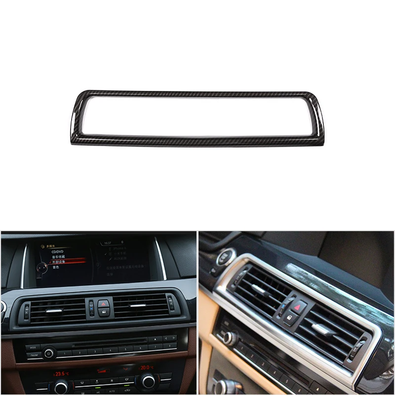 Car Styling Interior Center Console Air Conditioning Air Vent Outlet Frame Cover Trim For BMW 5 Series F10 F18 2011-2017