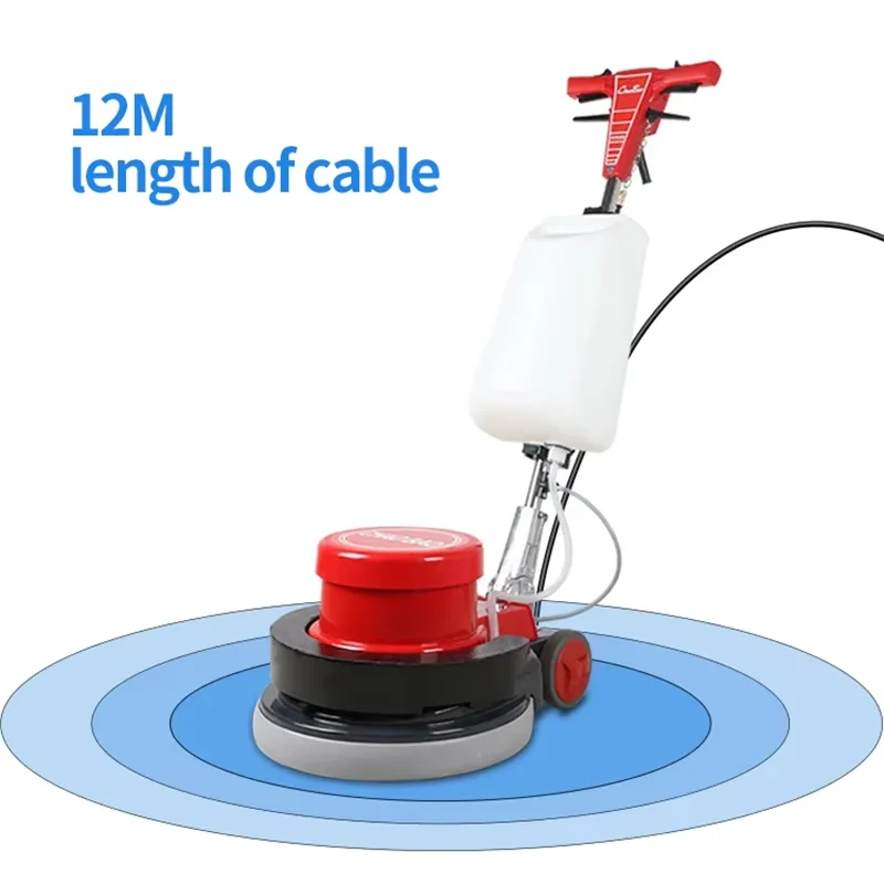 2025Shops Hotel Smerigliatrice per pavimenti a terra piatta Lucidatore Macchina per la pulizia dei tappeti Spazzola multifunzionale Pulizia dei pavimenti senza fili