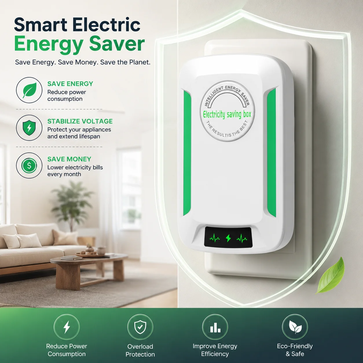 Home Improvement Mall - Intelligent Power Saver Household Electricity Saving