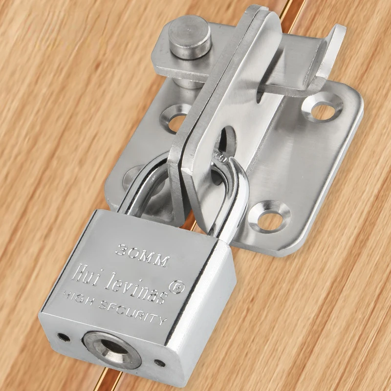 Hot sell Stainless steel Hasps Door lock home sliding latches naval locks for bedroom toilet garden kitchen