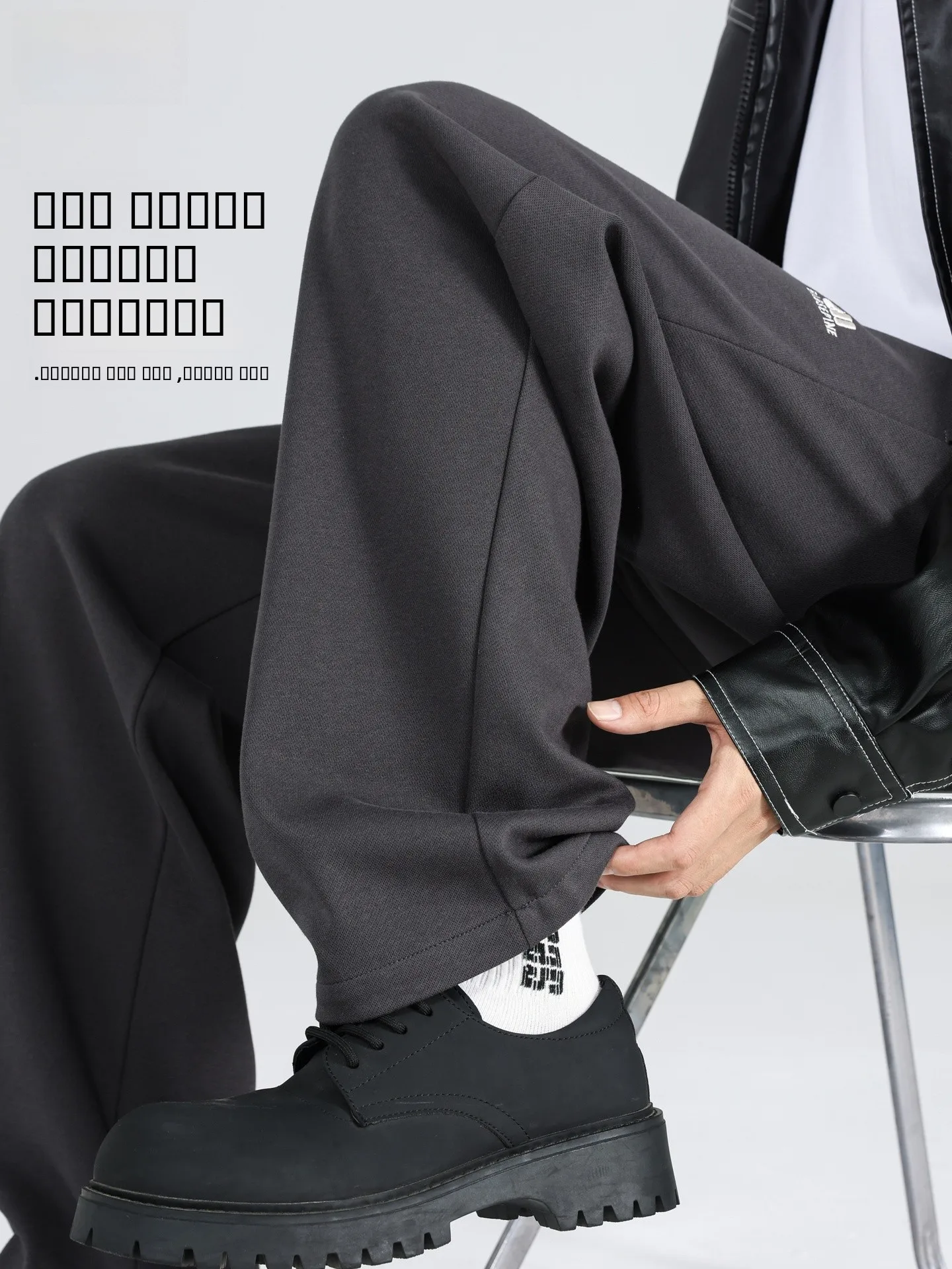 

Men's Casual Loose Straight Banana Pants Spring Autumn Seasonal Bend Knife Pants Drapey Comfortable Faionable Cotton Blend