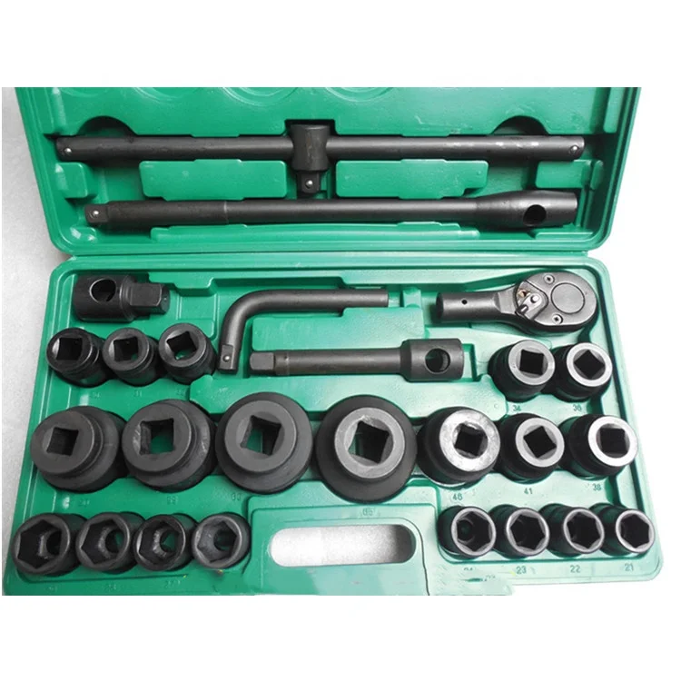 26pcs Socket Wrench 3/4 Auto Repair Tools Impact Socket Set Truck Maintain