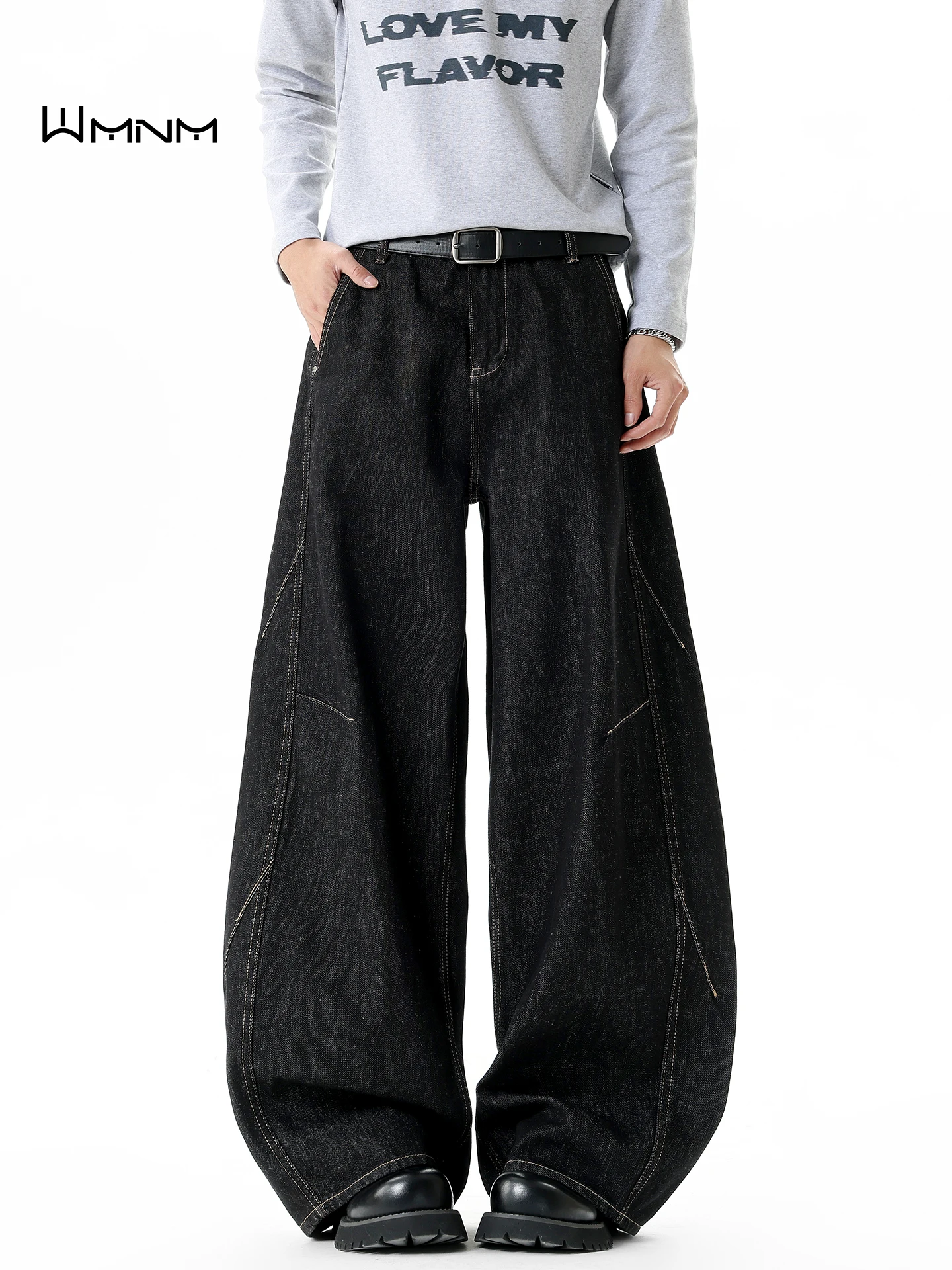 

Cleanfit Men's Denim Jeans Original Color Knife Straight Leg Wide Leg Winter Casual Comfortable Anti-Deformation