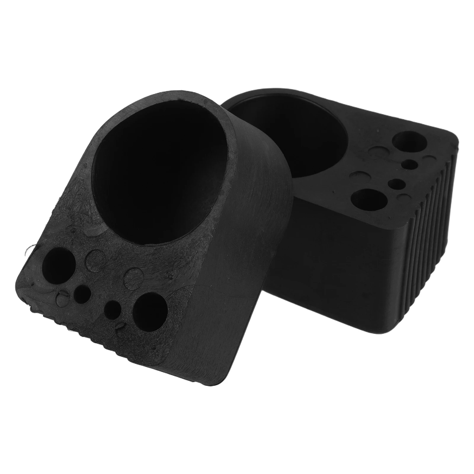

2pcs Outer Round Foot Covers Thickened Rubber Fitness Equipment Protectors Non Floor Pads for Home Gym Anti Slide