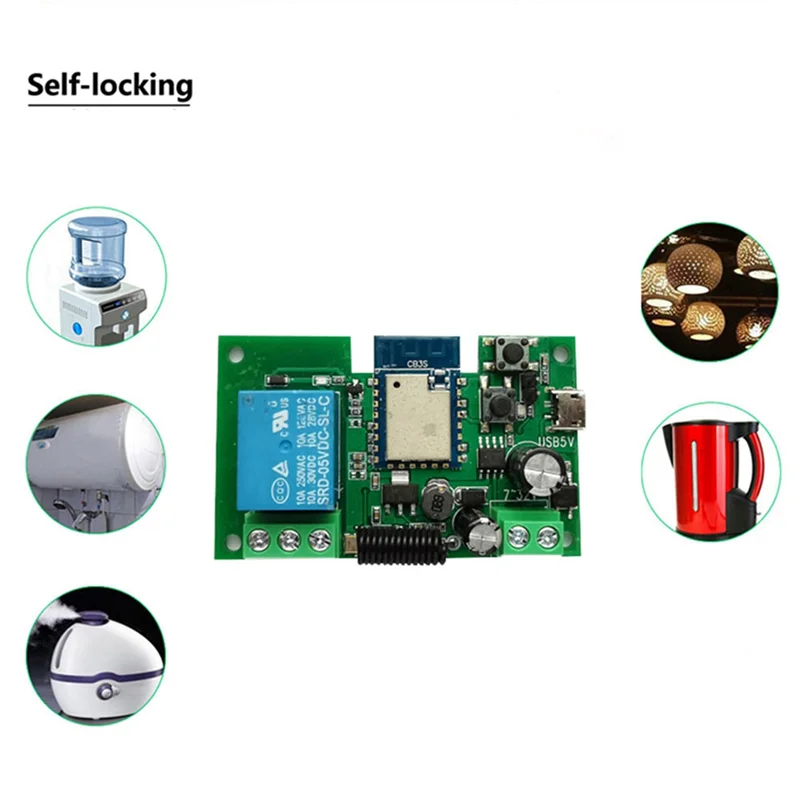 【Superdeals】2X Tuya WIFI controlador de interruptor inteligente puerta abridor de puerta de garaje 1CH 7-32V módulo de relé de bloqueo automático temporizado