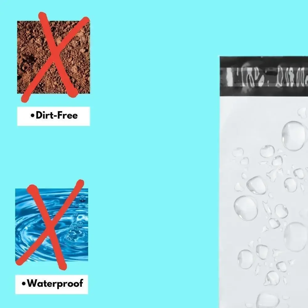 100 # ซองพลาสติกโพลีเมลเลอร์ 5 ใบ ขนาด 10x13 ซม. จำนวน 100 ใบ