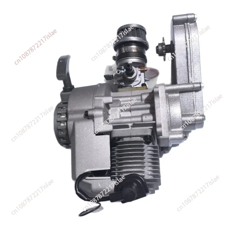 

47/49CC 2-Stroke Engine, All-Aluminum Pull Start Gas Motor with Transmission for Mini Off-Road Bike