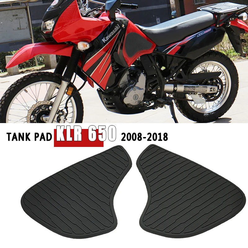 

Аксессуары KLR 650 для Kawasaki KLR650 2008-2018 мотоциклетные наколенники для топливного бака противоскользящие наклейки резиновые защитные наклейки