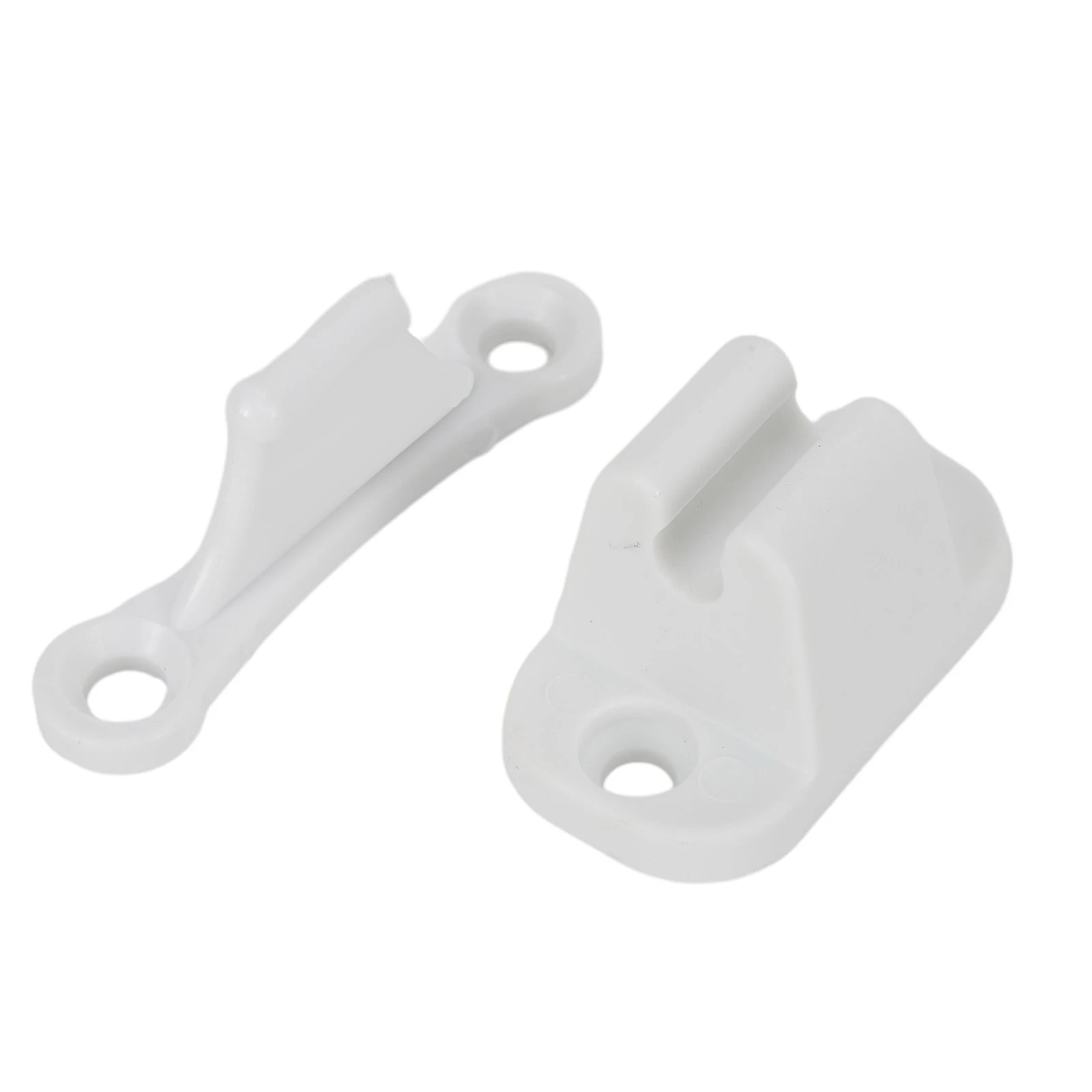 1pc Car Door Retainer Catch Caravan Motorhome White Plastic Main Door Catch Retainer Holder Automobile RV Parts And Accessories