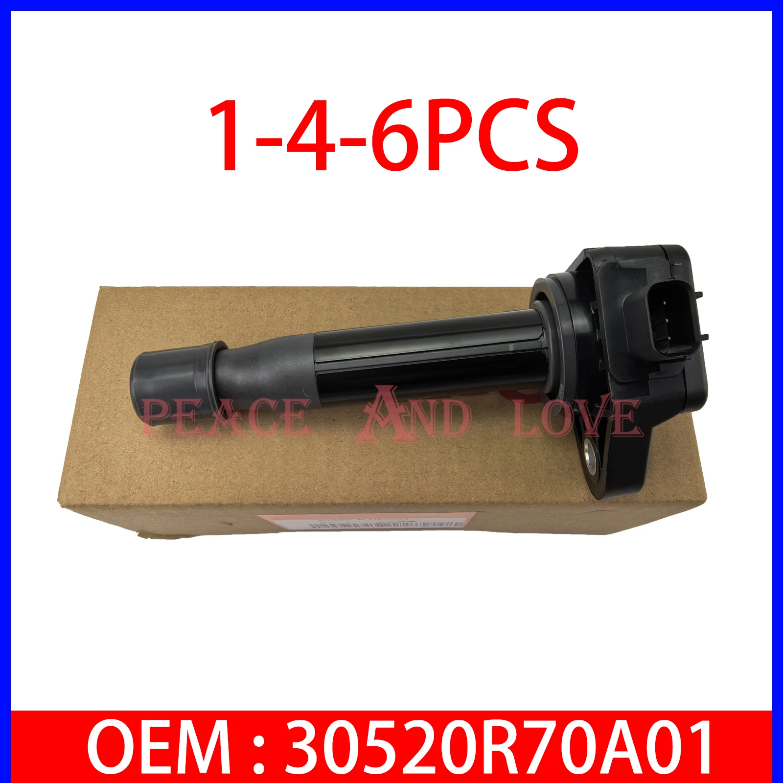 

Катушка зажигания 1-4-6 шт. 30520R70A01 для Honda Odyssey 1999-2024 Pilot 2003-2024 Ridgeline 2006-2024 Acura UF603