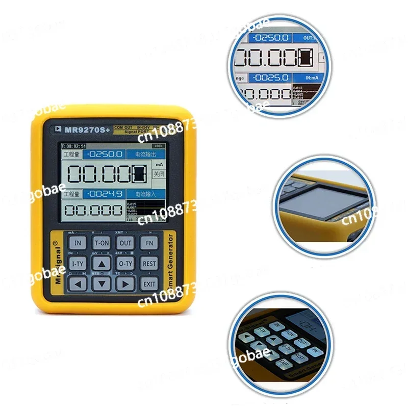 HART Moden 4-20MA Signal Generator Calibration Current Voltage PT100 Thermocouple Pressure Transmitter Logger Frequency MR9270S