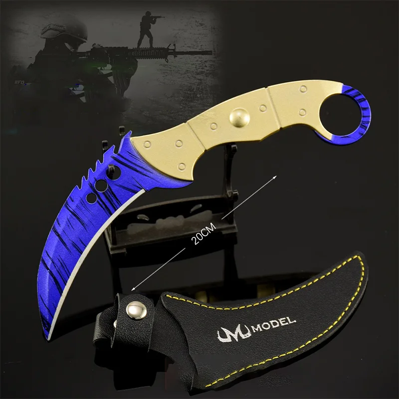 

GO'S Game Melee Knife Series Serrated Claw Knives,M9 Crimson Web Tactical Knife with Holsters Safety: Unedged Decorative Knives