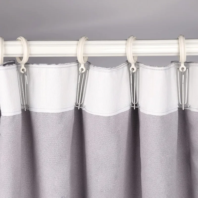 Four Fork Metal Anti-rust Curtain Tape Hook Alloy Shower Curtain Cloth Clamp DIY Window Rings Durable Pleat Clips Home Decor - view 3