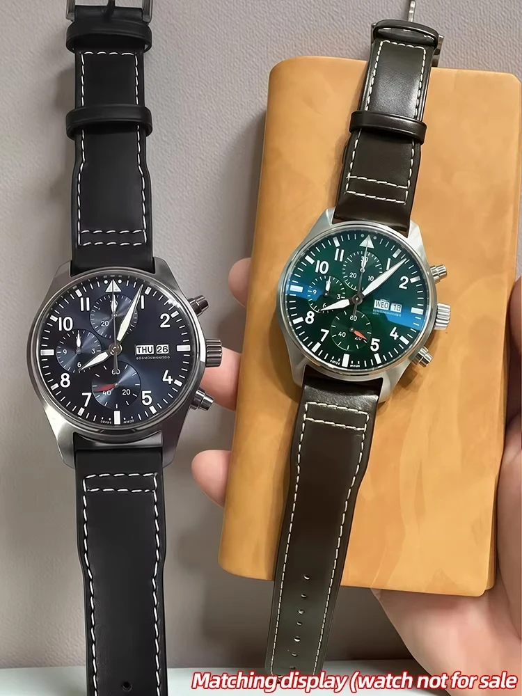 

Ремешок из воловьей кожи Quick Fit для часов IWC Pilot IW388103 Mark 18 20 Spitfire Little Prince, мужской браслет