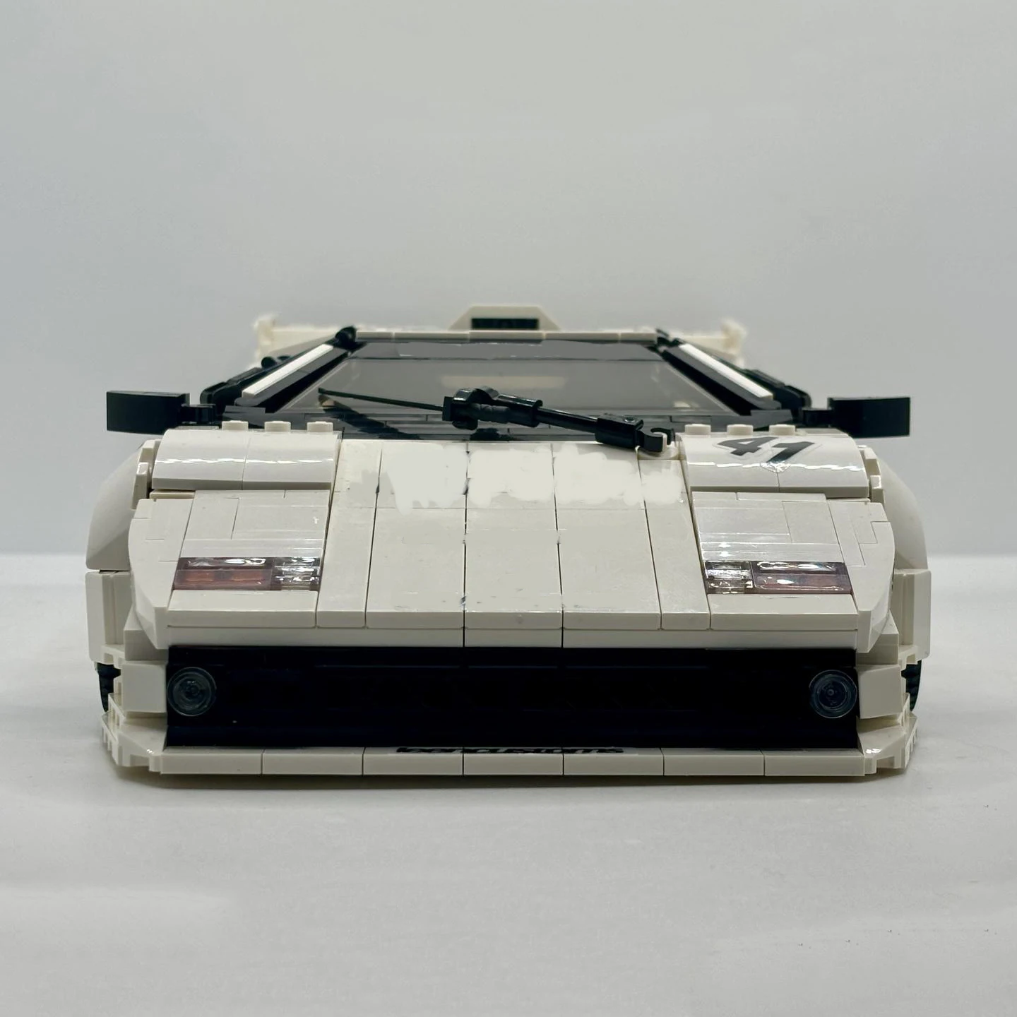 1688-teiliger MOC Sportwagen mit Aufklebern, 31,1 cm, Liberty Walk Style, Bausteine, Montagemodell, Spielzeug, Geschenk für den Freund zum Geburtstag – Detail 6