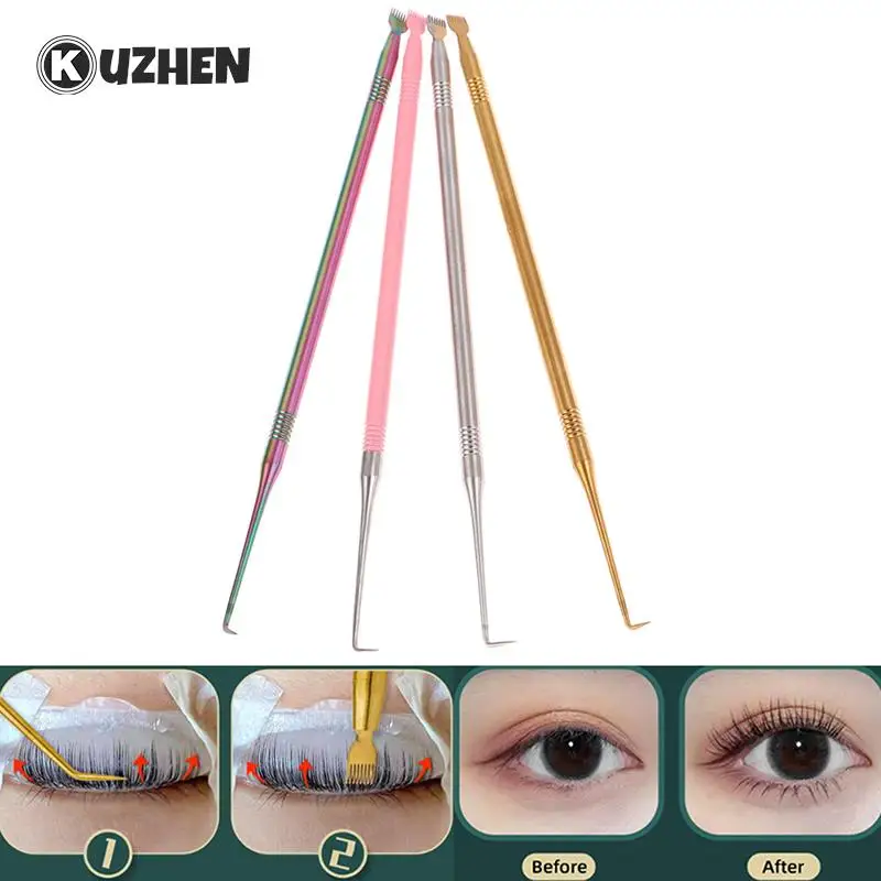 Eyelash Perm Lifting Tools Stainless Steel Clean Up Rods Beauty Makeup Lamination Eyelashes Separating Tool Eyelash Extension