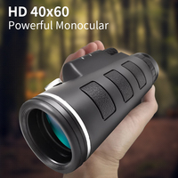 40X60 Telescope Monocular Binoculars Powerful High Definition Zoom Portable Bak4 Prism Fmc Coating For Hunting Camping Tool