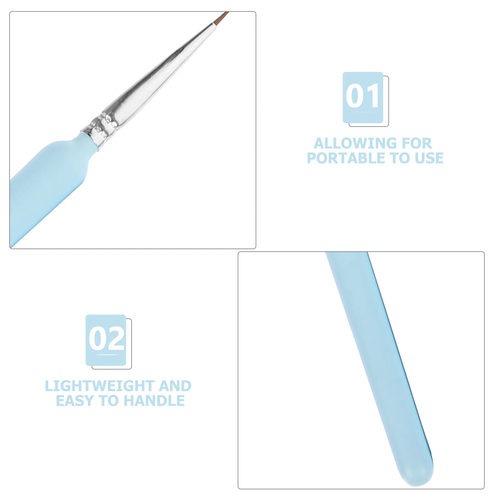 

11Pcs Fine Detail Paint Brush Set Multi Purpose Painting Brushes for Acrylic Oil Watercolor Gouache Nail Face Miniature Art