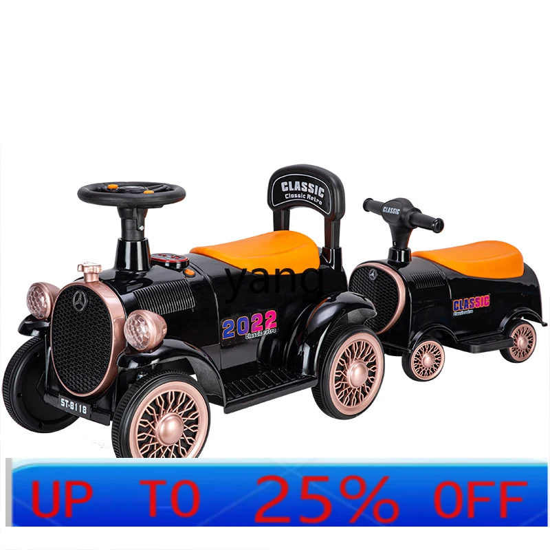 

CX Children's Electric Train Portable Toy Car Remote Control Four-Wheel Baby Car