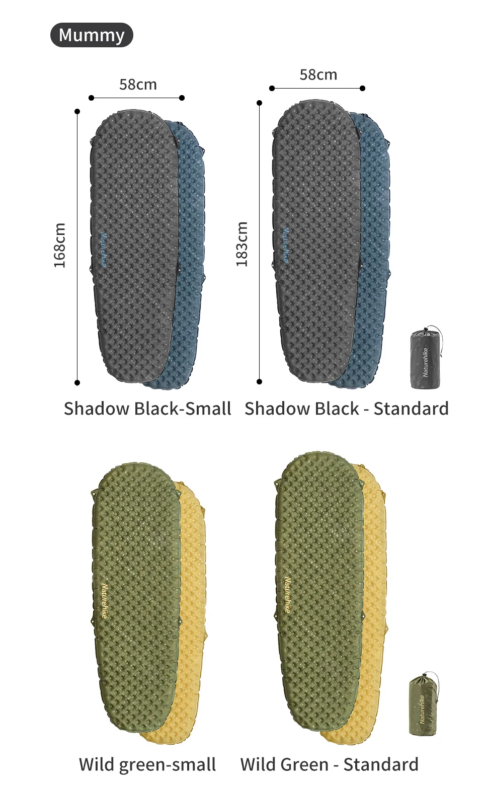 Naturehike 2024 Neue Camping-Luftmatratze 3,5 High R-Wert 4-Jahreszeiten-Ultraleichte Isomatte Tragbare, schnell aufblasbare Outdoor-Matte – Detail 15