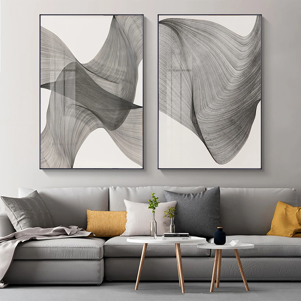 Modern Fashion Lines Abstract Canvas Print Painting Poster Nordic Style Living Room Sofa Background Home Wall Picture Decoration