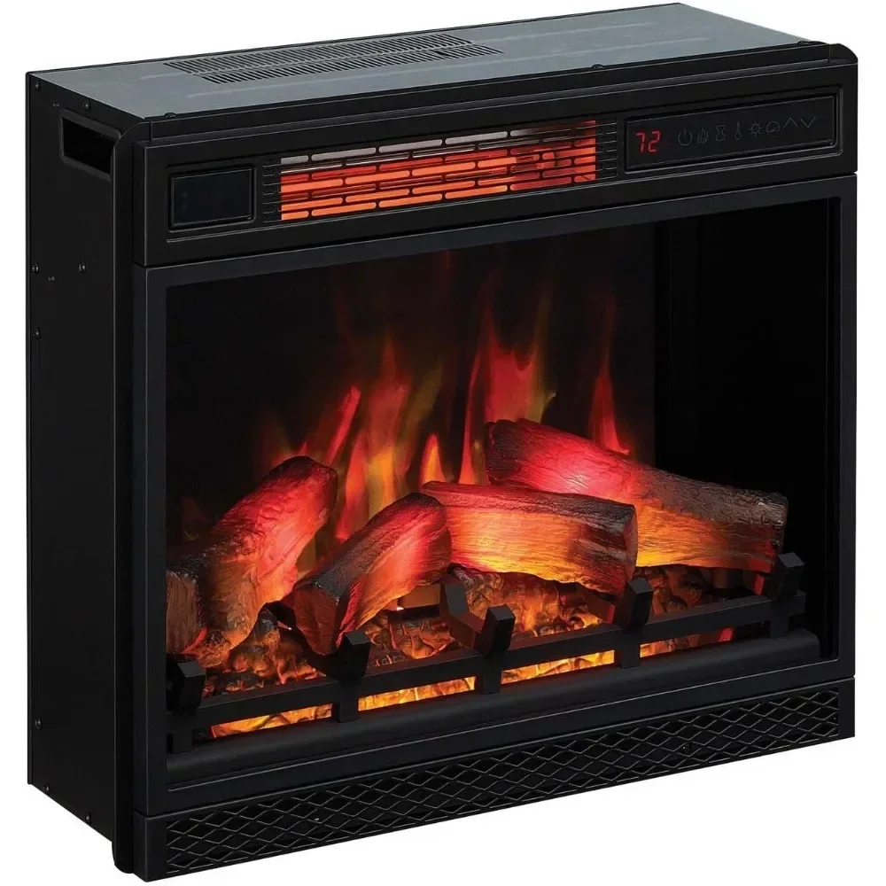 23II042FGL 3D Infrared Quartz Fireplace Insert with Safer Plug and Sensor