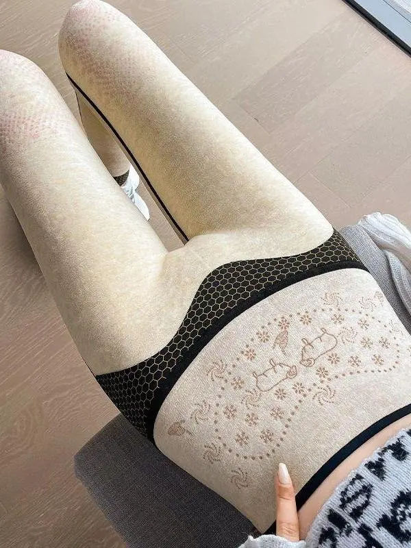 

Women's High-Waisted Fce Lined Thi Yoga Pants Autumn Winter Warm Cotton Boting Trousers Faionable ark Pants