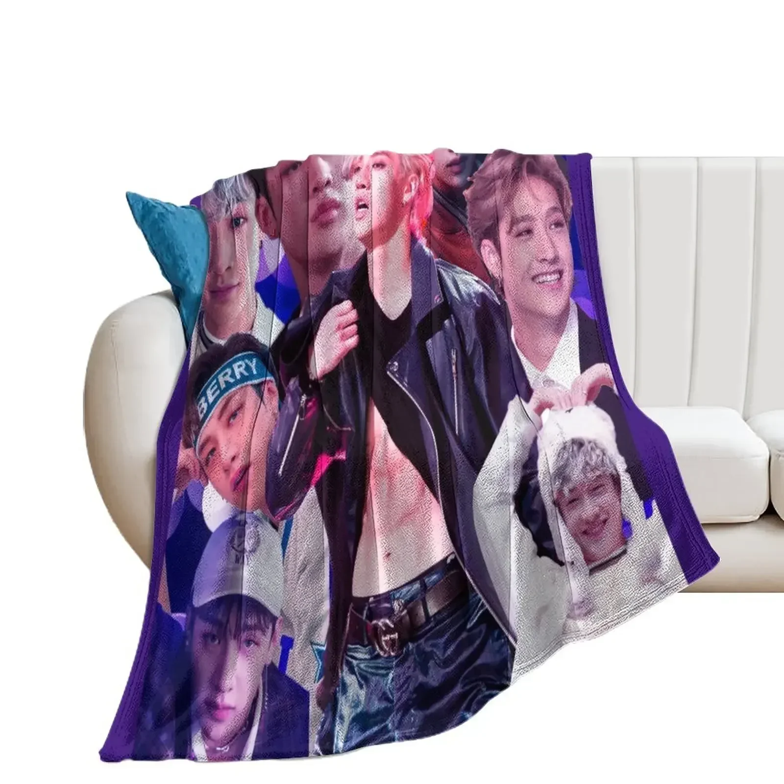 Bang Chan Throw Blanket Moving Luxury Throw Polar Sofa Throw Blankets