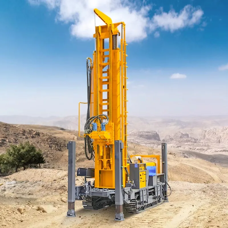 New Condition Factory Price Core  Crawler Diesel Engine Water Well Drilling Machine 600m Borehole Rig for Mine Drilling